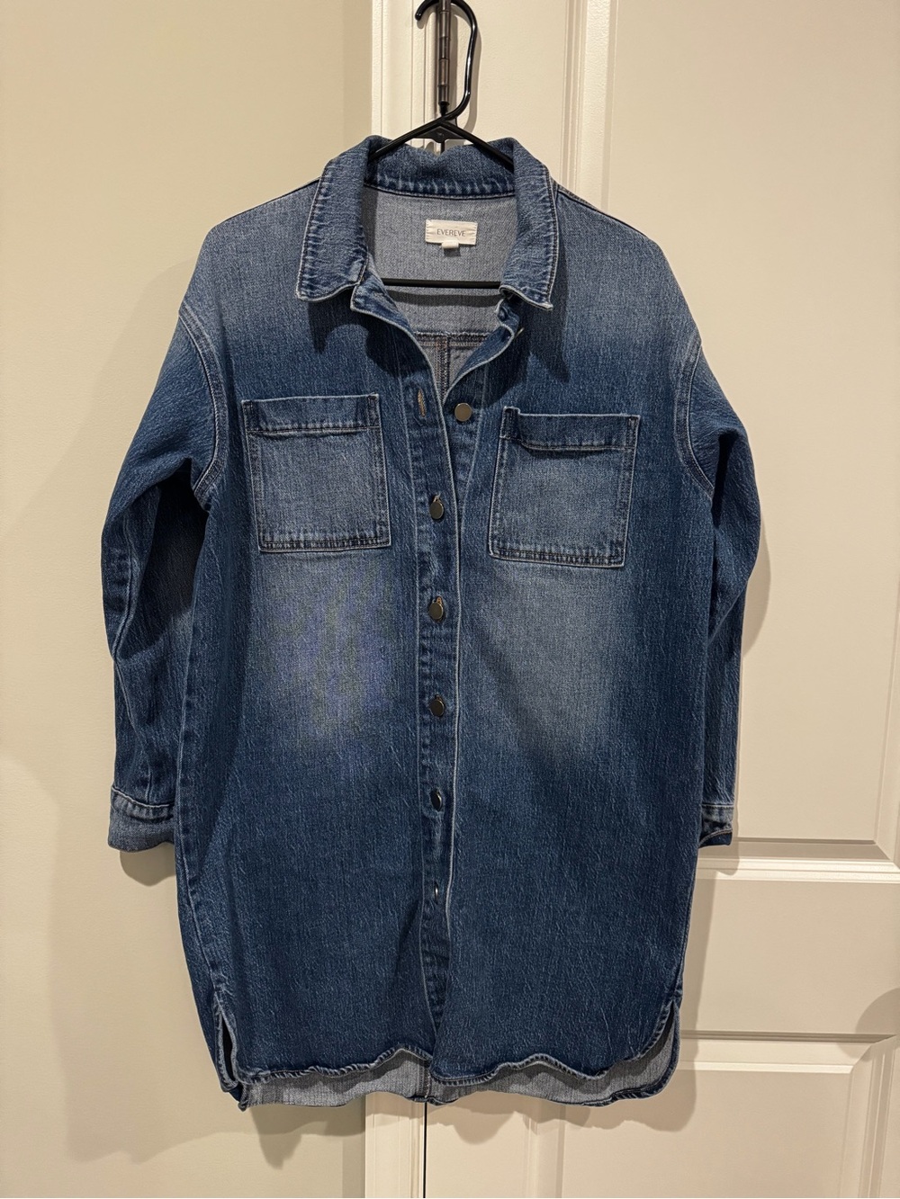 Evereve Dark Blue Denim Jacket Shacket